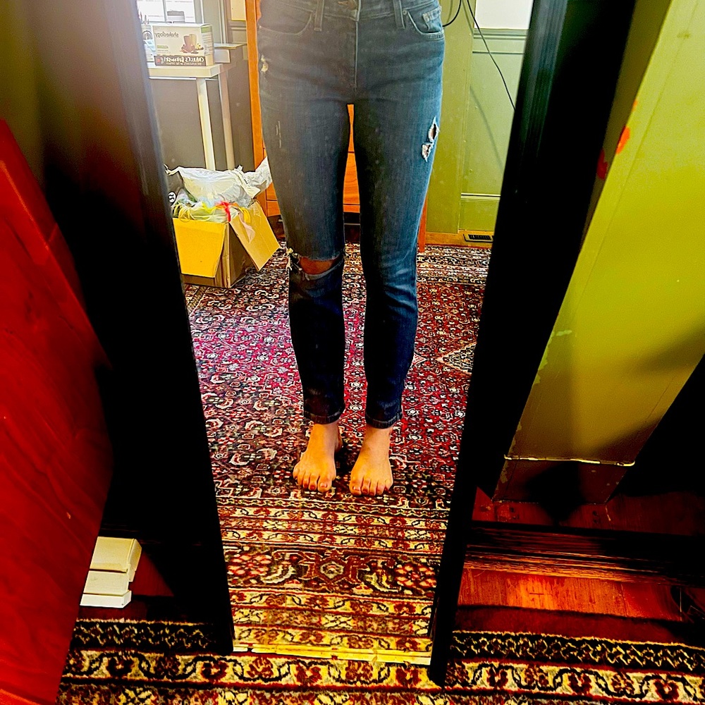Joes Jeans Distressed. mid-rise